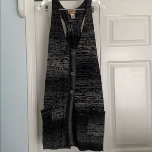 Tank sweater cardigan